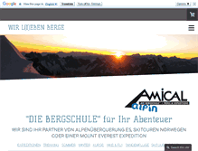 Tablet Screenshot of amical-alpin.com